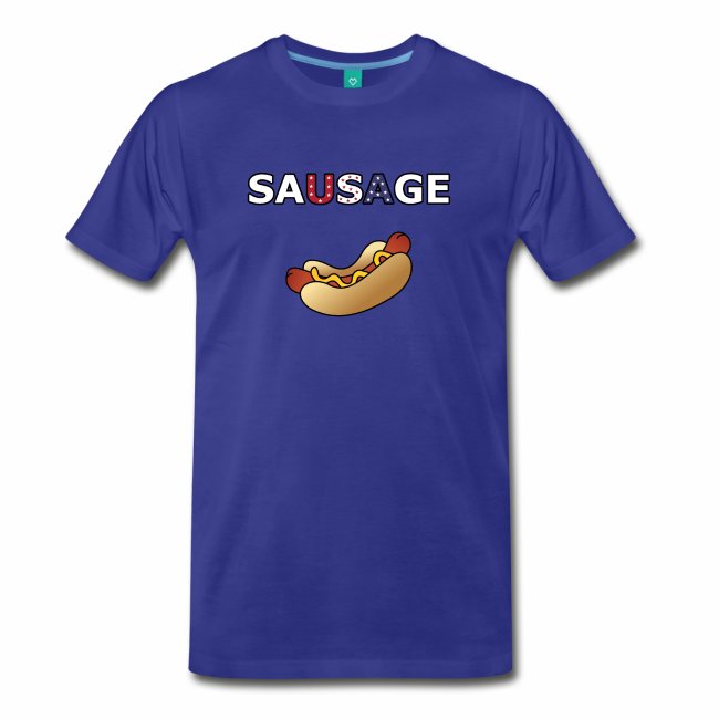 Patriotic Sausage BBQ Hotdog T-Shirt